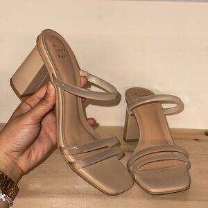 Like new nude/clear heels from Target